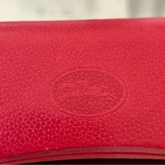 Longchamp Leather Embossed Glasses Hard Case - Picture 2 of 5